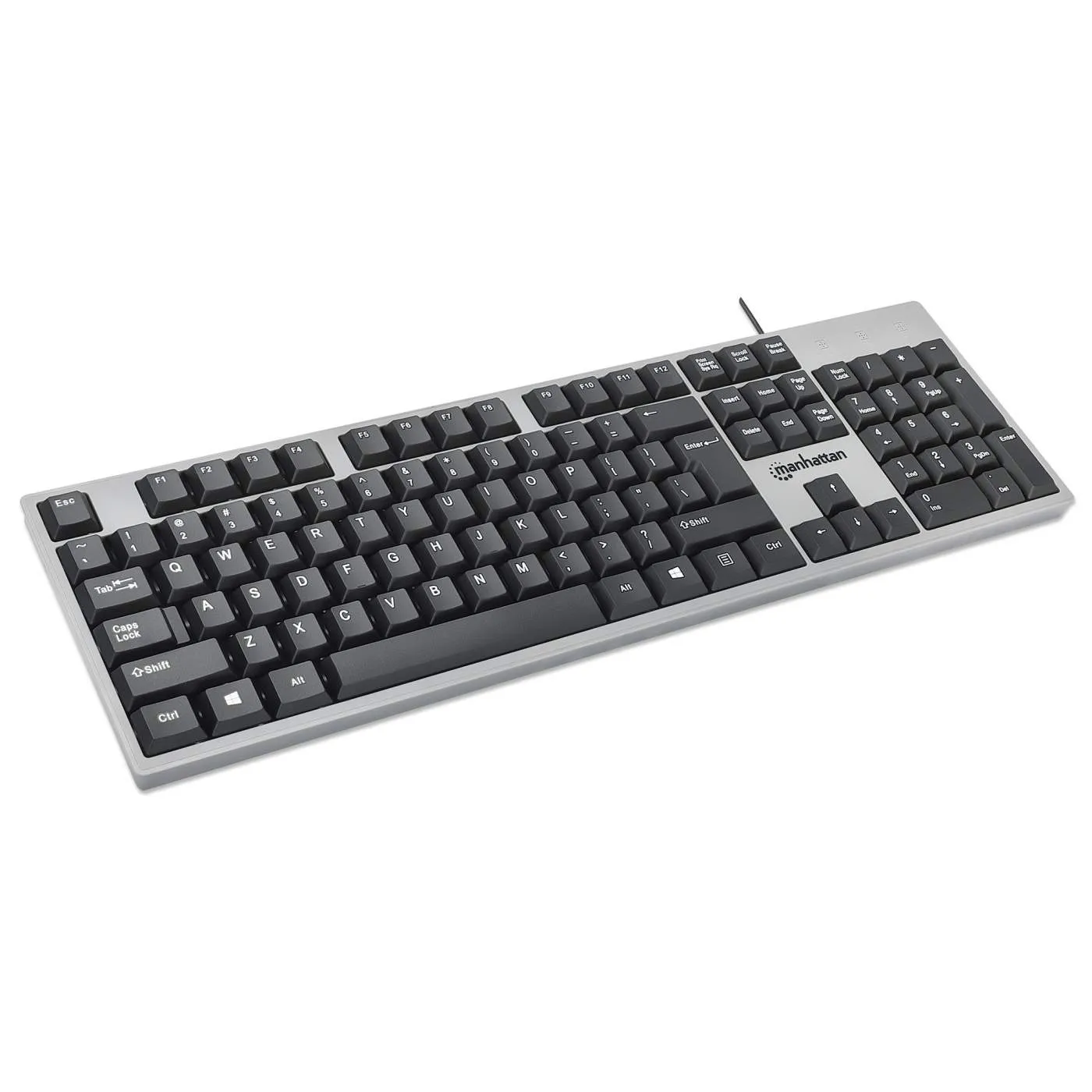 USB Computer Keyboard - Full SIze - 104 keys - For Windows, PC, Laptop