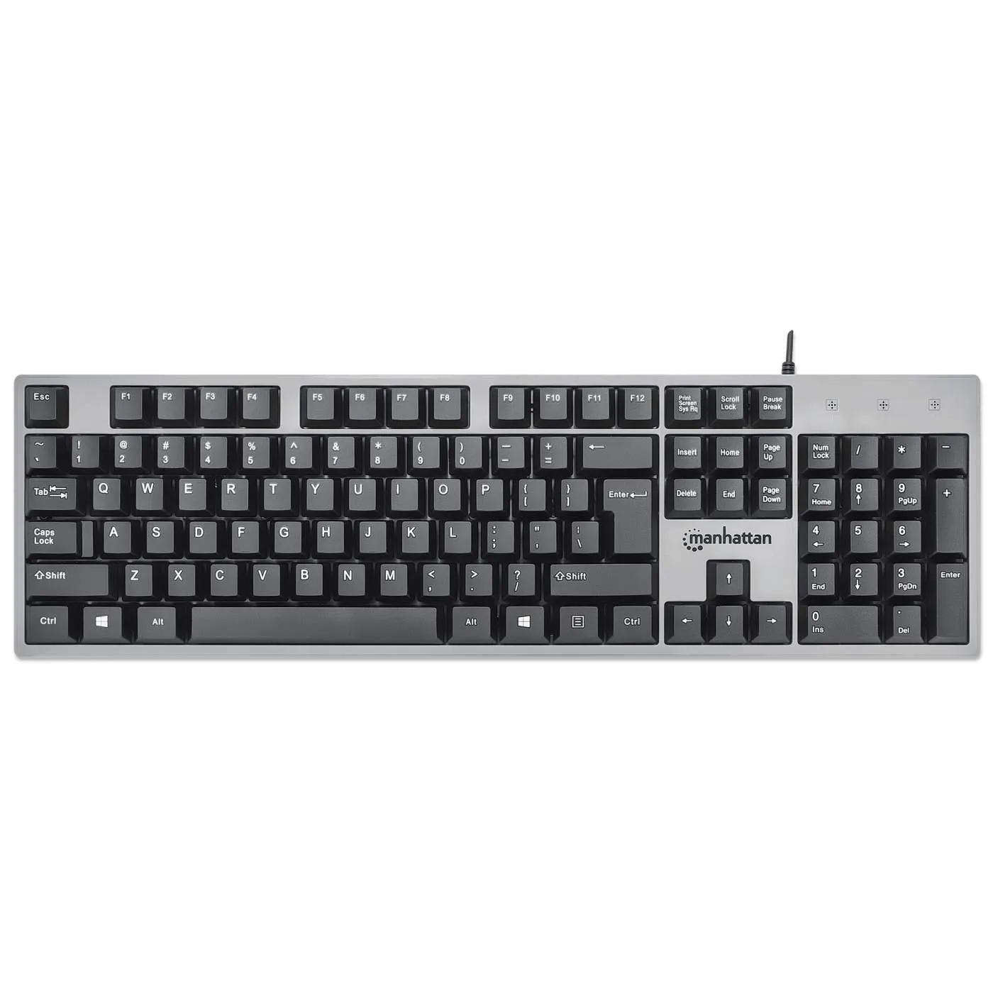 USB Computer Keyboard - Full SIze - 104 keys - For Windows, PC, Laptop