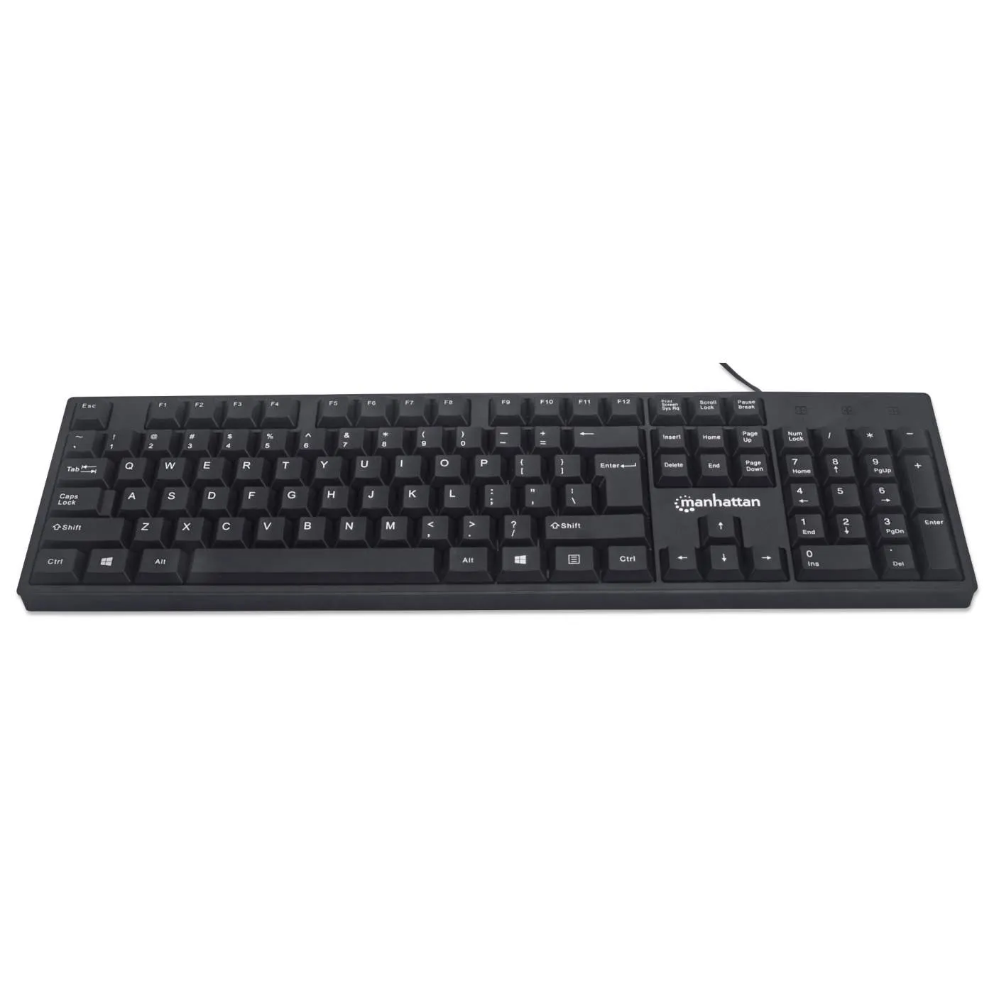 USB Computer Keyboard - Full SIze - 104 keys - For Windows, PC, Laptop