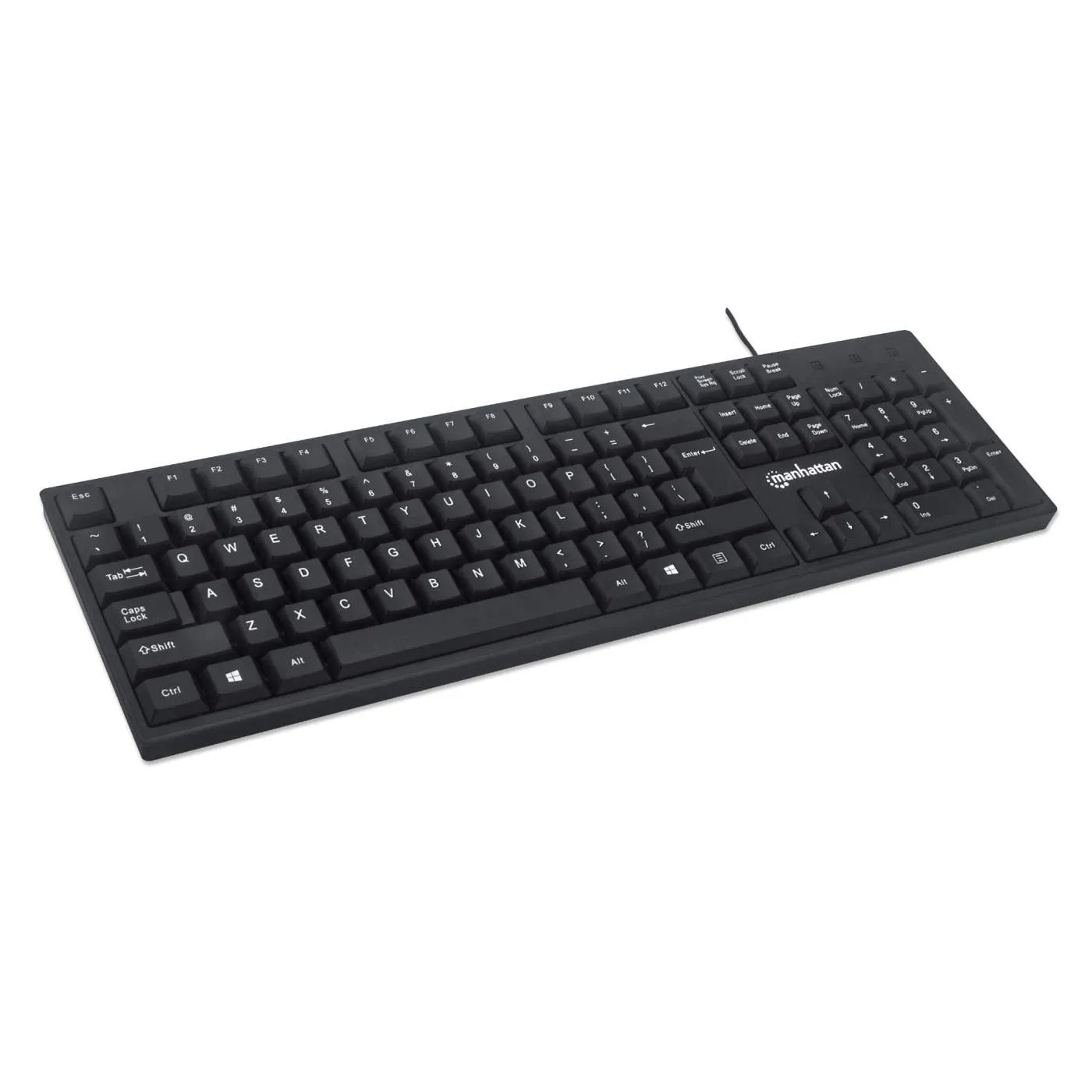 USB Computer Keyboard - Full SIze - 104 keys - For Windows, PC, Laptop