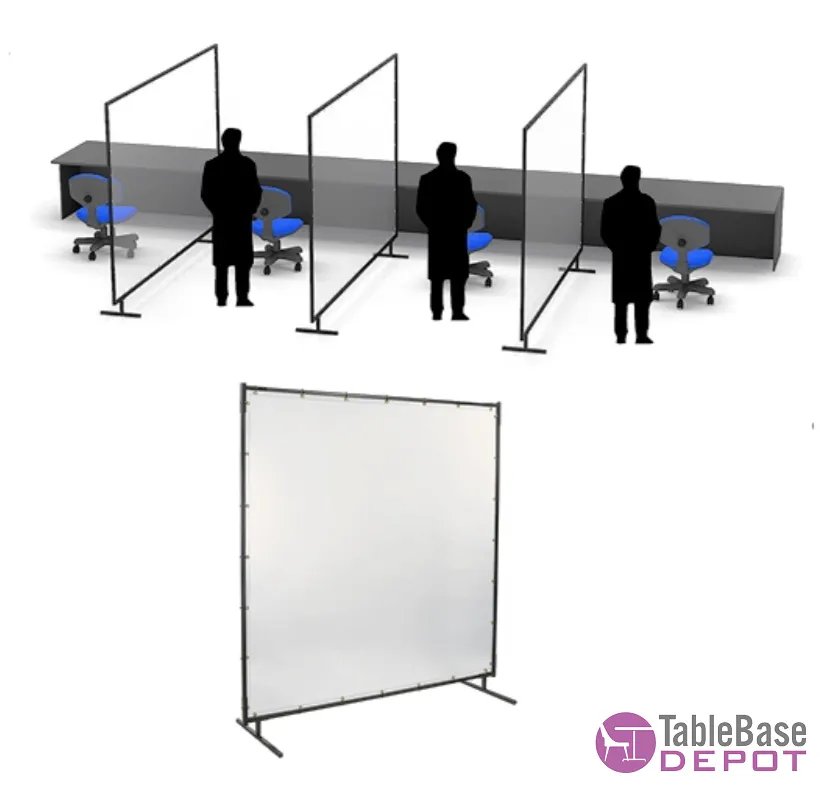Versatile Mobile Fire Retardant PVC Room Divider Partition Fast Setup