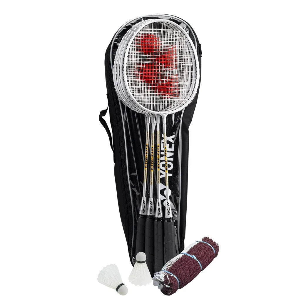 Yonex 4 Player Badminton Set (4 Racq/shuttles/Net/Posts)