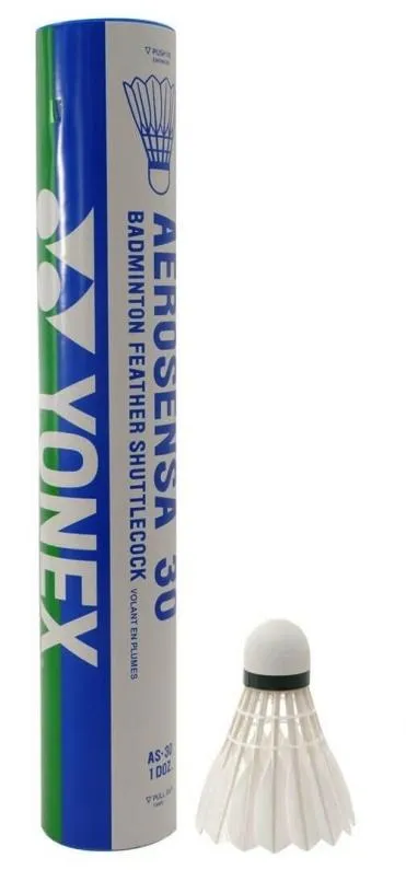 Yonex Aerosensa 30 Feather Shuttlecocks (Dozen - 12 Shuttles)