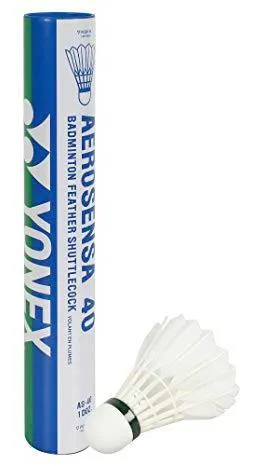 Yonex Aerosensa 40 Feather Shuttlecocks (Dozen - 12 Shuttles)