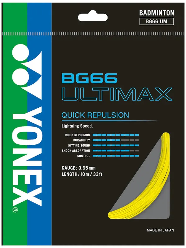 Yonex BG-66 Ultimax Badminton String Set (10m)