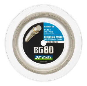 Yonex BG80 - 200m Badminton String Reel [White]