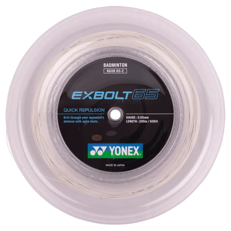 Yonex Exbolt 65 Badminton String Reel -- 200m