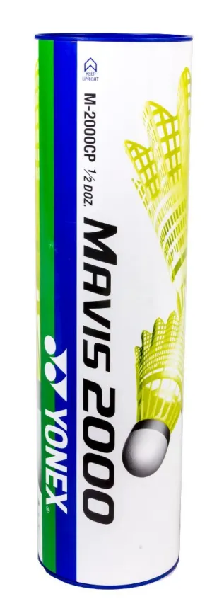 Yonex Mavis 2000 CP Nylon Shuttle 6-Pack Middle Speed